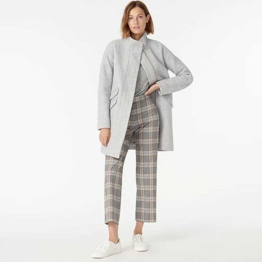 J.Crew Stadium Cloth Cocoon Coat by Nello Gori Wool Gray Size 2 Sold Out NWOT